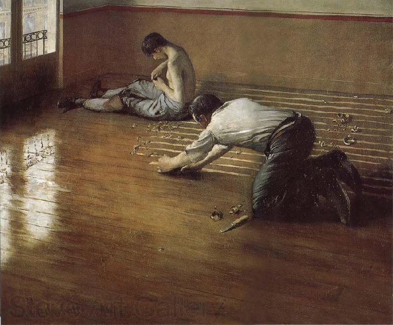 Gustave Caillebotte The worker plane the floor Norge oil painting art